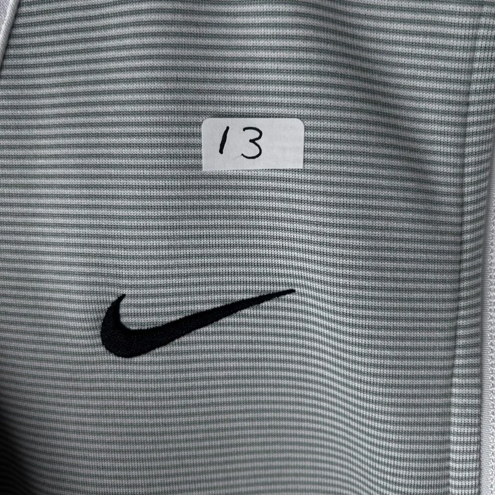 Nike AS Roma Youth Full Zip Track Jacket White‎ Gray Striped Soccer L 12-13Y